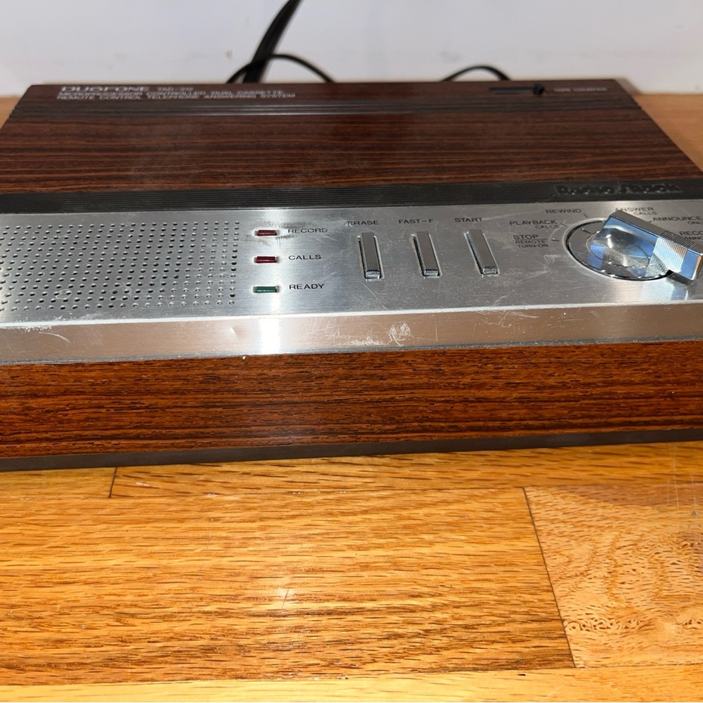 RadioShack Vtg Duofone Dual Cassette Answering Machine Tad-312 Untested